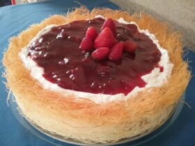 Cheesecake με Κανταΐφι
