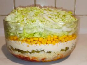 Σαλάτα με Γύρο Κοτόπουλο και Λάχανο