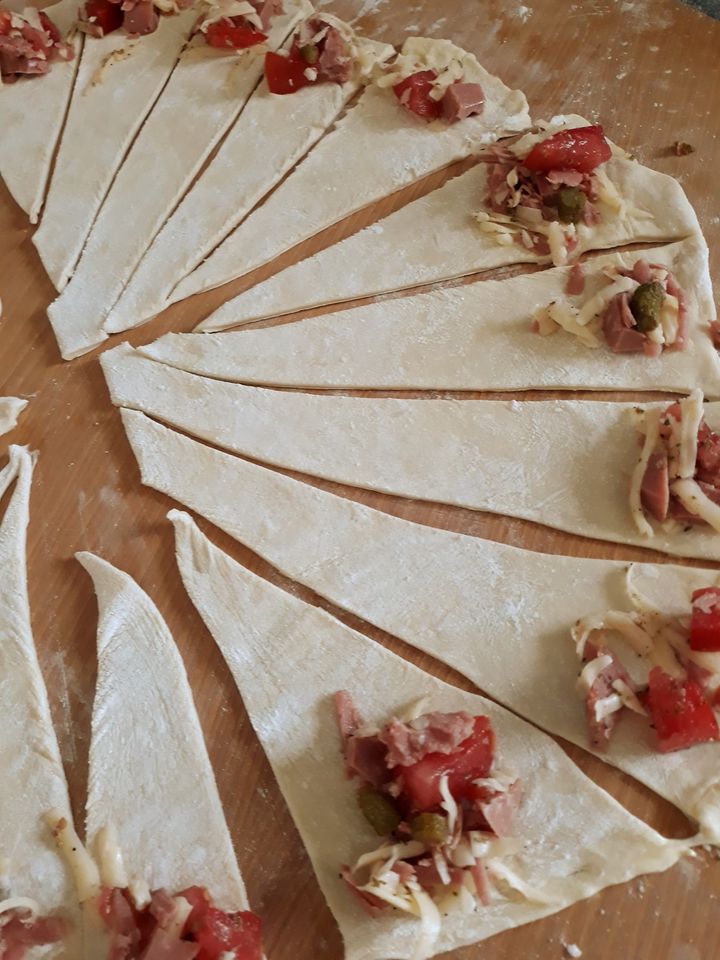 Ζαμπονοκασεροπιτάκια 