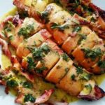 Καλαμάρια Ψητά Γεμιστά με Φέτα