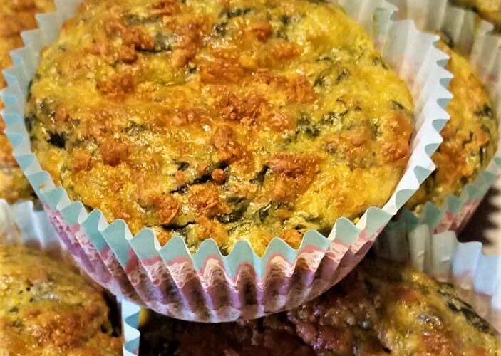 Muffins με Σπανάκι