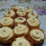 Φωλιές Κανταϊφιού με Κρέμα Πατισερί