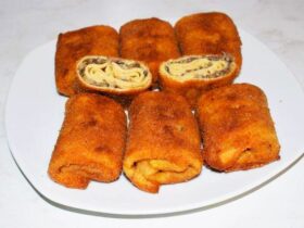 Κρέπες Πανέ με Μανιτάρια